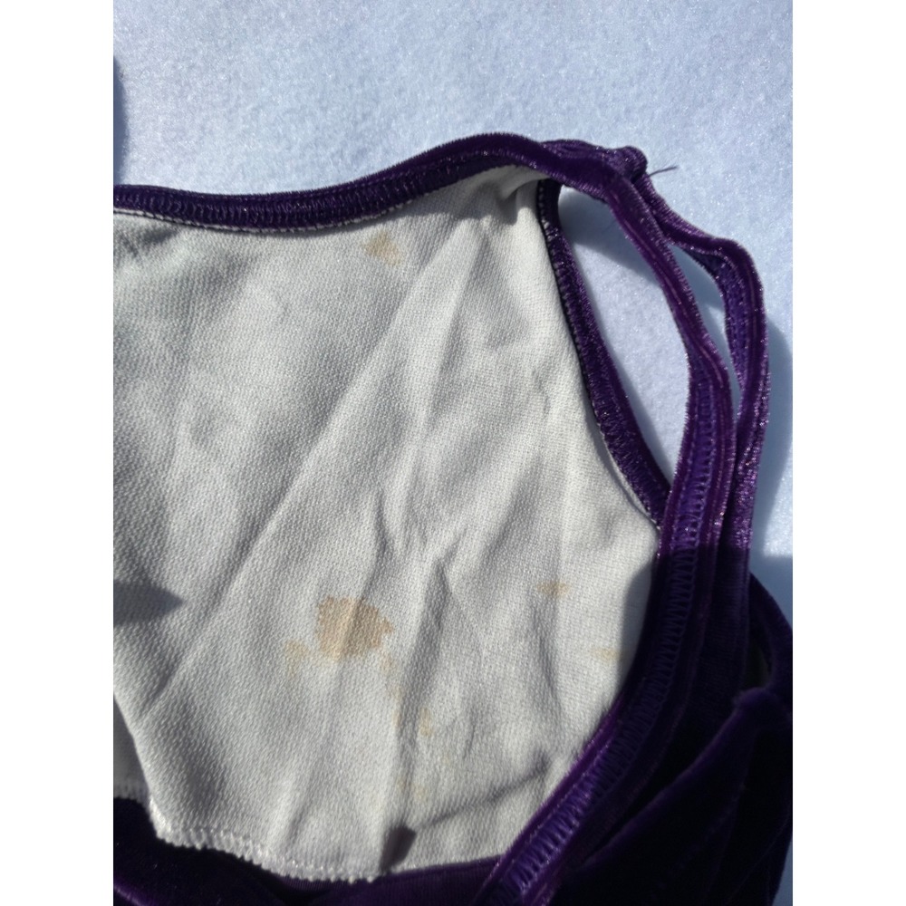 Body Wrappers Purple Girls Tank Vintage 90s - Picture 9 of 9